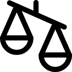 Justice Scale 3 Icon from Core Line Set