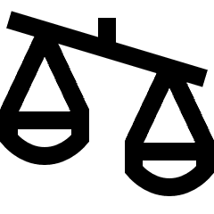 Justice Scale 3 Icon from Sharp Line Set