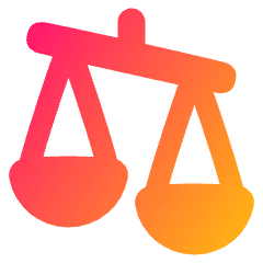 Justice Scale 3 Icon from Plump Gradient Set