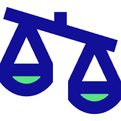 Justice Scale 3 Icon from Sharp Pop Set