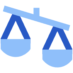 Justice Scale 3 Icon from Sharp Flat Set