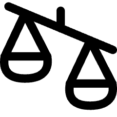 Justice Scale 3 Icon from Flex Line Set