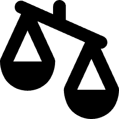 Justice Scale 3 Icon from Core Solid Set