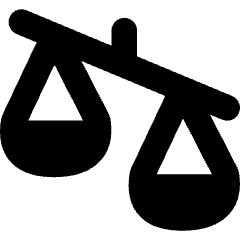 Justice Scale 3 Icon from Flex Solid Set