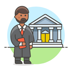 Lawyer 1 2 Illustration from UX Colors Set