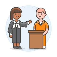 Lawyer Convict 3 Illustration from UX Colors Set