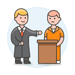 Lawyer Convict 4 Illustration from UX Colors Set