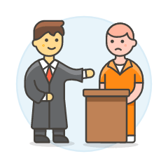 Lawyer Convict 6 Illustration from UX Colors Set