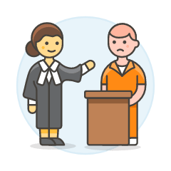 Lawyer Convict 8 Illustration from UX Colors Set