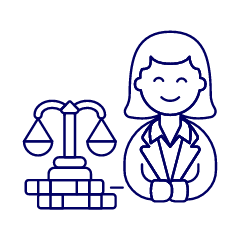Lawyer Gavel 2 Illustration from UX Line Set