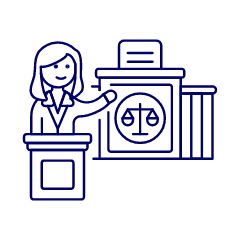 Lawyer Judge 1 Illustration from UX Line Set