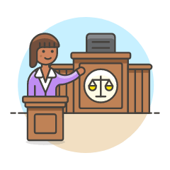 Lawyer Judge 3 Illustration from UX Colors Set