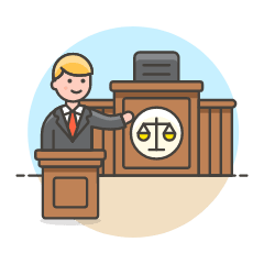 Lawyer Judge 4 Illustration from UX Colors Set