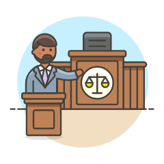 Lawyer Judge 5 Illustration from UX Colors Set