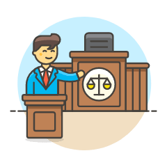 Lawyer Judge 6 Illustration from UX Colors Set