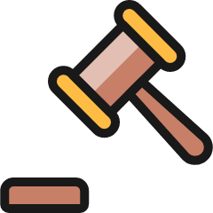Legal Hammer 1 Icon from Ultimate Colors Set