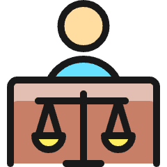 Legal Judge Balance Icon from Ultimate Colors Set