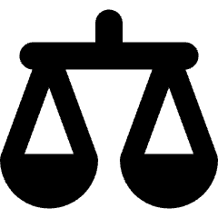 Legal Justice Scale 1 Icon from Micro Solid Set