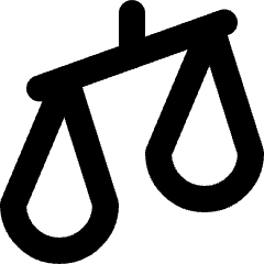 Legal Justice Scale 2 Icon from Micro Line Set