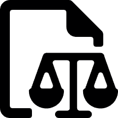 Legal Scale Document Icon from Ultimate Bold Set