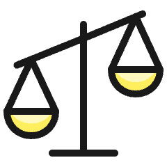 Legal Scale Unequal 1 Icon from Ultimate Colors Set