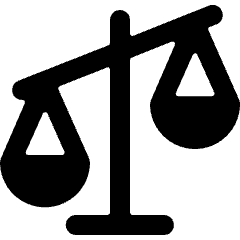 Legal Scale Unequal Icon from Ultimate Bold Set