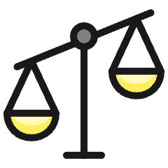 Legal Scale Unequal Icon from Ultimate Colors Set