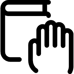 Truth Hand Book Icon from Ultimate Regular Set