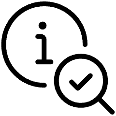 Truth Info Check Magnifier Icon from Ultimate Light Set