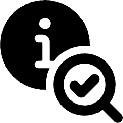 Truth Info Check Magnifier Icon from Ultimate Bold Set
