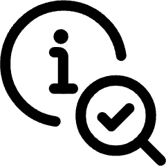 Truth Info Check Magnifier Icon from Ultimate Regular Set