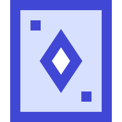 Card Game Diamond Icon from Sharp Duo Set