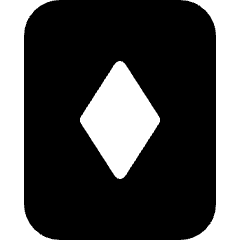 Card Game Diamond Icon from Micro Solid Set