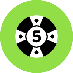 Casino Coin Icon from Kameleon Pop Set