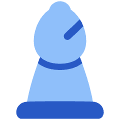 Chess Bishop Icon from Plump Flat Set
