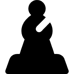 Chess Bishop Icon from Core Solid Set