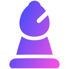 Chess Bishop Icon from Plump Gradient Set