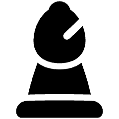 Chess Bishop Icon from Plump Solid Set