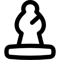 Chess Bishop Icon from Flex Line Set