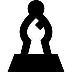 Chess Bishop Icon from Sharp Remix Set