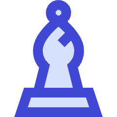 Chess Bishop Icon from Sharp Duo Set