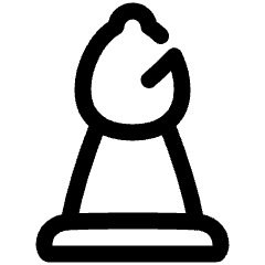 Chess Bishop Icon from Plump Line Set