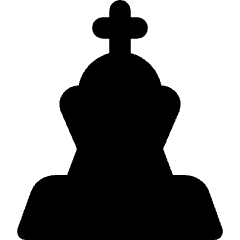 Chess King Icon from Core Solid Set