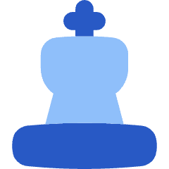 Chess King Icon from Flex Flat Set