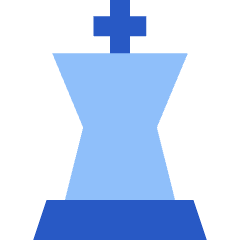 Chess King Icon from Sharp Flat Set