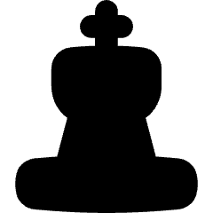 Chess King Icon from Flex Solid Set
