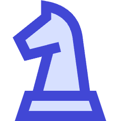 Chess Knight Icon from Sharp Duo Set