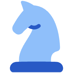 Chess Knight Icon from Plump Flat Set