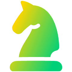 Chess Knight Icon from Plump Gradient Set