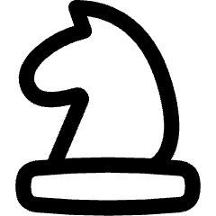 Chess Knight Icon from Flex Line Set